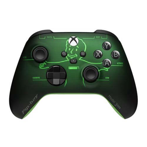 Xbox Wireless Gaming Controller | Fallout Pip-Boy Edition | Consoles, PCs, TVs, mobile, and more | Textured Grip | Wireless, Bluetooth, USB-C Connectivity - style: Fallout Edition
