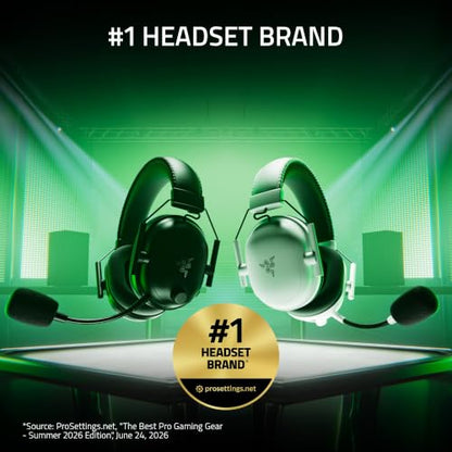 Razer BlackShark V2 Pro Wireless Xbox Gaming Headset, White | 50mm Drivers, Super Wideband Mic, Noise Isolating Earcups, For Xbox, PS5, Switch 2, PC, Mac, Bluetooth, USB-C, 70hr Battery - color: White, style: Xbox