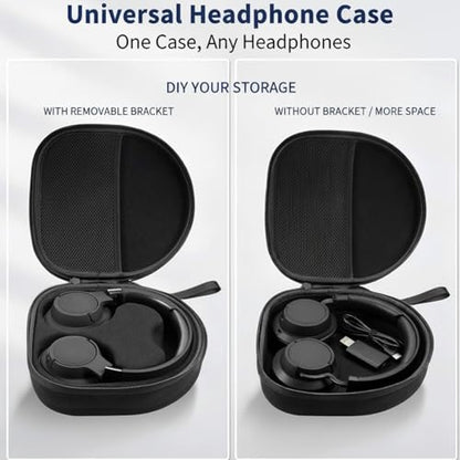 Hard Case for Headphones, Black