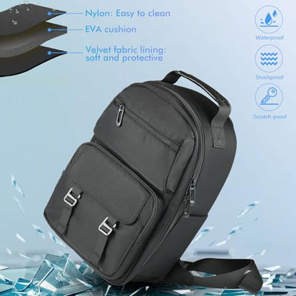 FOREGOER Hard Carrying Case Compatible with VR Headsets Virtual Reality and Touch Controllers Accessories, Large Portable Protection Backpack for Travel and Home Storage.