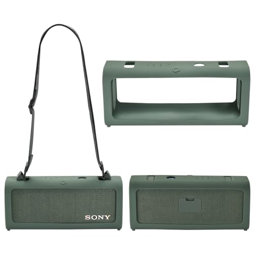 Silicone Case Compatible with Sony ULT Field 3 Portable Bluetooth Speaker, Protective Cover for Sony ULT Field 3 Speaker Accessories (Green) - color: green