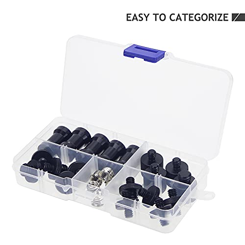 24 Pcs Camera Screw Adapter Set - 1/4 to 3/8 Tripod Mount Converter for Camera, Monopod, Ballhead, Flash Light Stand - color: 24 Pcs
