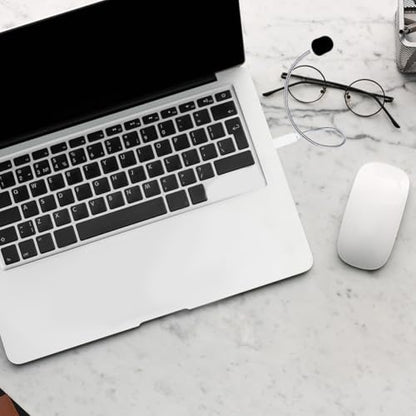 Compact USB Microphone for Laptop Meetings with Aluminum Alloy Body and Lightweight Design, for Online Chats and Gaming, Silver Color with Sponge Cover