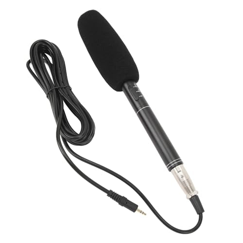 Microphone, Professional XLR Condenser Microphone with Dual Pickup Modes for DSLR Cameras