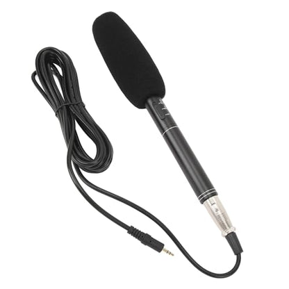 Microphone, Professional XLR Condenser Microphone with Dual Pickup Modes for DSLR Cameras
