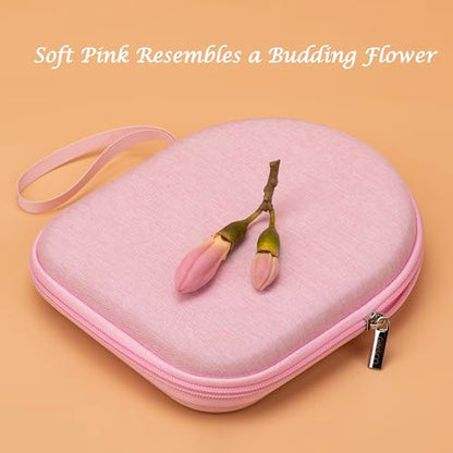 Ginsco Case Compatible with JBL Tune 510BT/520BT/500BT, Compatiblewith Sony WH-CH520/510, Ultra-Slim Hard Shell Headphone Case for On Ear Headphones (Pink) - color: Pink