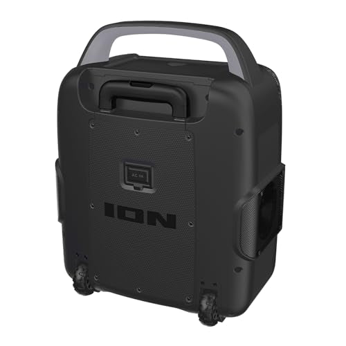 ION Sport 320 200W Bluetooth Outdoor Speaker with Wheels | 320 Degree Sound, Water-Resistant, Rechargeable Battery, USB Charging, Stereo Linking, Bass Boost, App Control, for Parties - style: 200W water-resistant