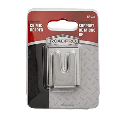 RoadPro RP-234 Magnetic CB Microphone Holder Mic Clip, Metal Hanger