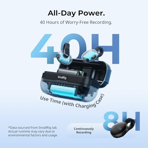 SmallRig S70 Wireless Mic (2 TX + 2 RX + Charging Case) - Black | Mini Lavalier Microphone for Phone/Camera Content Creation, Noise Cancelling for Vlog/TikTok/Interview etc. - color: Black, style: 2 TX + 2 RX