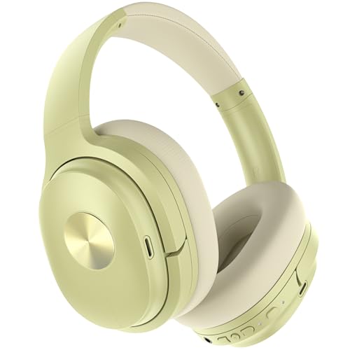Silensys Hybrid Active Noise Cancelling Headphones, Wireless Over Ear Bluetooth Headphones, Hi-Fi Audio, Deep Bass, Memory Foam Earpads, 30H Playtime, Clear Calls, Travel, Office, Home, Gold Pcs - color: Gold