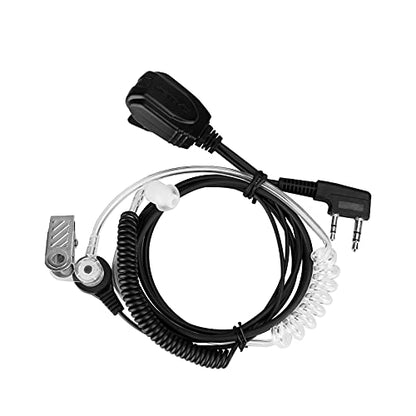 Retevis Walkie Talkie Earpiece, for RT22/RT68/RT21/H777/RT19/RT15 | Acoustic Tube, Coil, Compatible with Pxton, Baofeng, Kenwood 2 Way Radio, Security Walkie Talkie Headset(4 Pack)
