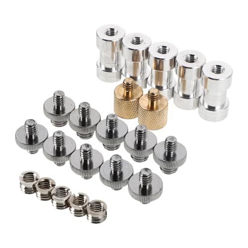 Tripod Screw Thread Adapter for Camera and Microphone Mounts, Aluminum Alloy Material with Portable Convenience and Secure Stable Connection for Photography Studio and Audio Setups