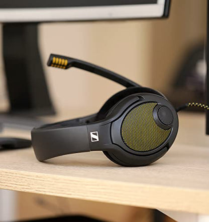 Drop + Sennheiser PC38X Gaming Headset — Noise-Cancelling Microphone with Over-Ear Open-Back Design, Velour Earpads, Compatible with PC, PS4, PS5, Switch, Xbox, Mac, Mobile, and More