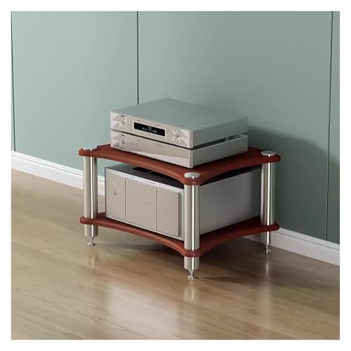 Living Room/Small Spaces Audio Component Rack Tower Media Stereo Stand Equipment Shelves, Heavy Duty Modern HiFi Audio Racks Stereo Rack System, #2-2 Tier - color: #2, size: 2 tier