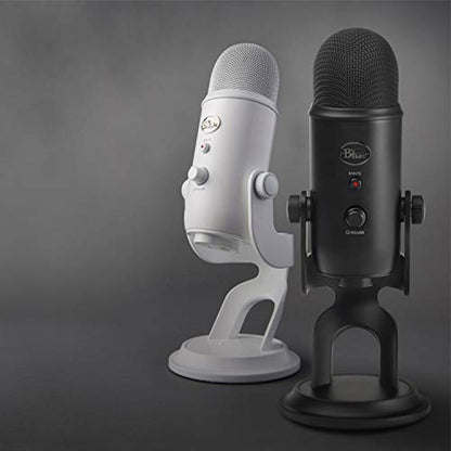 Logitech Creators Blue Yeti USB Microphone for Gaming, Streaming, Podcast, YouTube, Discord, PC, Studio Sound, Plug & Play-Whiteout | For PC and Mac, gaming, recording, streaming, podcasting, Blue VO!CE effects, plug and play, studio use
