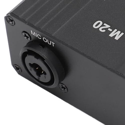 Mic Preamp, High Gain 48V Power XLR Output Mic Preamplifier, Microphone Preamp for Dynamic and Condenser Microphones Booster