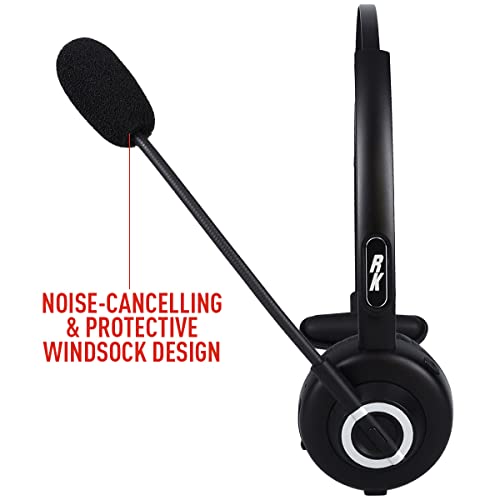 RoadKing Truck Driver Headset RKING1000 Noise Cancelling Bluetooth(R) Headset Mono Wireless Headset with Advanced Noise Cancellation and Mic