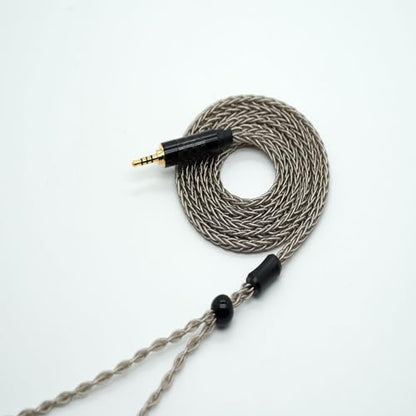 8Core IEM Replacement Cable 2Pin Single Crystal Copper Sliver Plated Upgrade Earphone Cable with 2.5MM Plug for KZ ZSN Pro EDX Pro CCA CRA FLA TRN MTE MT1 Pro Earphones