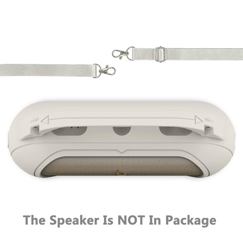 Silicone Cover Case for Beats Pill 2024 Wireless Bluetooth Speaker | Protective Stand Holder for Beats Pill Bluetooth Speaker Accessories With Should Strap (Gray Case) - color: Gray Case