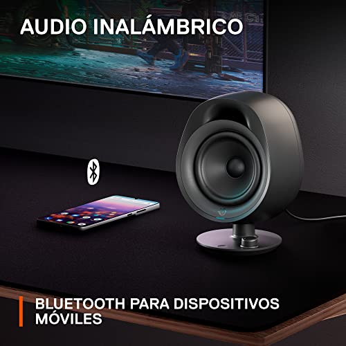 SteelSeries Arena 3 2.0 Desktop Gaming Speakers - Immersive Audio, On-Speaker Controls, 4" Drivers - Wired & Bluetooth - PC, Mac, Mobile - style: Arena 3