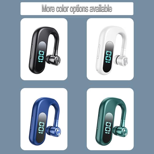 Single Ear Bluetooth Headphone V5.2 Single Noise Cancelling Wireless Earphones, Hands-Free Headset for Truck Drivers/Home/Office Work Left and Right Ear Compatible Painless Wear-V13(Blue). - color: Single Ear Headphone V13 Blue