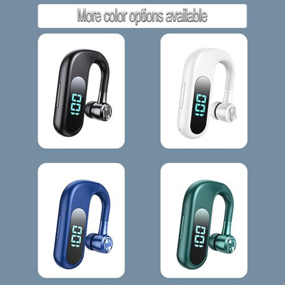 Single Ear Bluetooth Headphone V5.2 Single Noise Cancelling Wireless Earphones, Hands-Free Headset for Truck Drivers/Home/Office Work Left and Right Ear Compatible Painless Wear-V13(Blue). - color: Single Ear Headphone V13 Blue