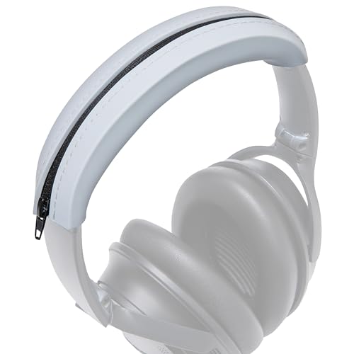 WC BandZ QC35 - Silicone Headband Cover for Bose QuietComfort 35, 35ii & 45 | Made by Wicked Cushions | Also fits QC 2023 & More, Enhanced Style & Sweat Protection | Silver - color: Silver