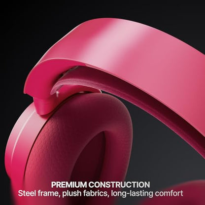 SteelSeries Arctis Nova 7P Wireless Gen 2 Gaming Headset - Real-Time App Control, 50+ HR Play, Neodymium Magnetic Drivers, Mix 2.4GHz/Bluetooth, PS5, PS4, PC, Switch 1/2, Mobile - Magenta - color: Magenta, style: PlayStation | PC