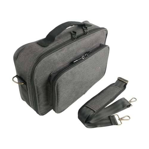 Effects Pedal Carrying Bag, 10mm Padding Multi Pockets Guitar Effects Pedal Case with Adjustable Strap and Water Proof Fabric, for Line 6 (S) - size: S