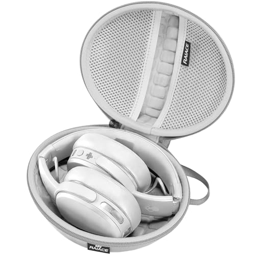 Hard Travel Carrying Case Compatible with Skullcandy Crusher Over-Ear Headphones. (Case Only, Not Include The Device) (Silver) - color: Silver
