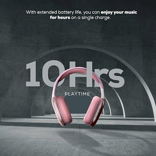 Gabba Goods Wireless Over Ear Bluetooth Headphones with Microphone - Wireless Headset -Noise Reduction - Bluetooth, Wired,Built in Micro SD for Travel, Home, Work TV,PC,Gaming,Cellphone (Pink) - color: Pink