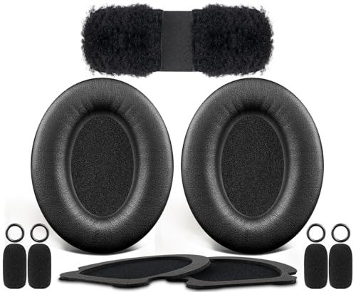 SOULWIT Replacement Kit for Bose Aviation (A20/X A10) - Black | EarPads + Headband + Mic Cover for (A20/X A10) Headphones
