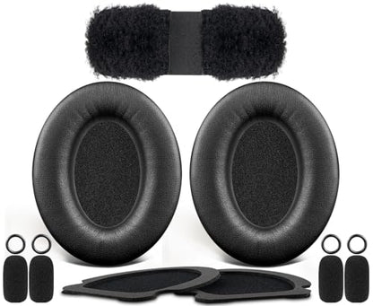 SOULWIT Replacement Kit for Bose Aviation (A20/X A10) - Black | EarPads + Headband + Mic Cover for (A20/X A10) Headphones