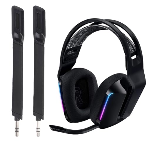 2Pcs Microphones Replacement for G733 Lightspeed Wireless Gaming Headset 3.5mm Detachable Noise Cancelling Mic