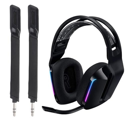 2Pcs Microphones Replacement for G733 Lightspeed Wireless Gaming Headset 3.5mm Detachable Noise Cancelling Mic