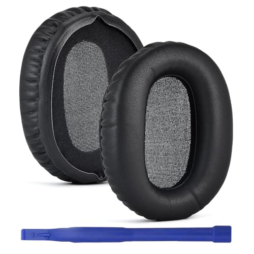 Aiivioll CH710N/WH-CH700N Replacement Ear Pads Protein Leather Suitable for WH-CH720N, WH-CH710N, WH-CH700N, WH-XB900N, WH-RF400, MDR-10R Headphones, Sound Isolating Foam Ear Pads (Black) | Black, Soft Protein Leather Ear Cushions with Memory Foam Compati