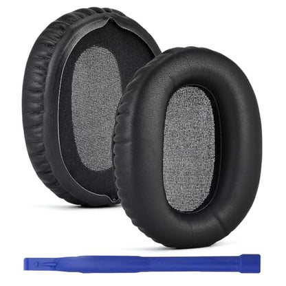 Aiivioll CH710N/WH-CH700N Replacement Ear Pads Protein Leather Suitable for WH-CH720N, WH-CH710N, WH-CH700N, WH-XB900N, WH-RF400, MDR-10R Headphones, Sound Isolating Foam Ear Pads (Black) | Black, Soft Protein Leather Ear Cushions with Memory Foam Compati