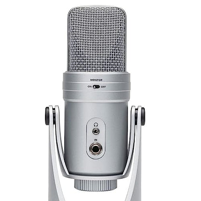 SAMSON G Track Pro USB Microphone with Built in Audio Interface Silver - color: Silver