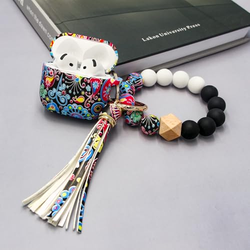 Case Compatible with AirPods 4 Case,Soft Silicone Cover with Bracelet Lanyard and Keychain, Cute Wireless Charging Protective Case for Apple AirPods 4th for Women and Men (Jellyfish) - color: Jellyfish