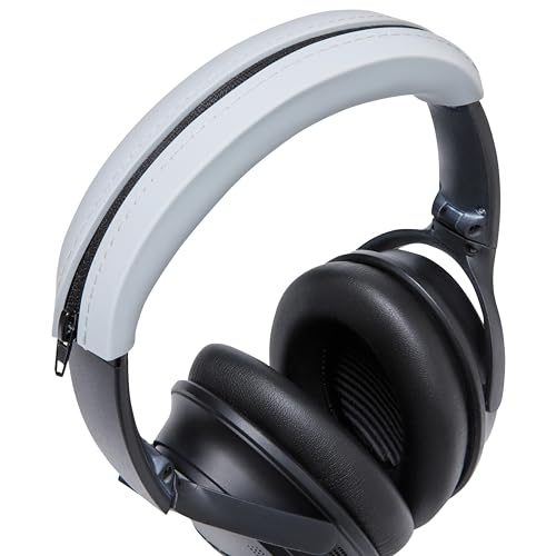 WC BandZ QC35 - Silicone Headband Cover for Bose QuietComfort 35, 35ii & 45 | Made by Wicked Cushions | Also fits QC 2023 & More, Enhanced Style & Sweat Protection | Silver - color: Silver