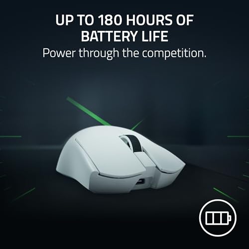 Razer PC Esports Gaming Bundle: BlackShark V3 Pro Wireless ANC PC Gaming Headset + Viper V4 Pro Wireless Gaming Mouse — White