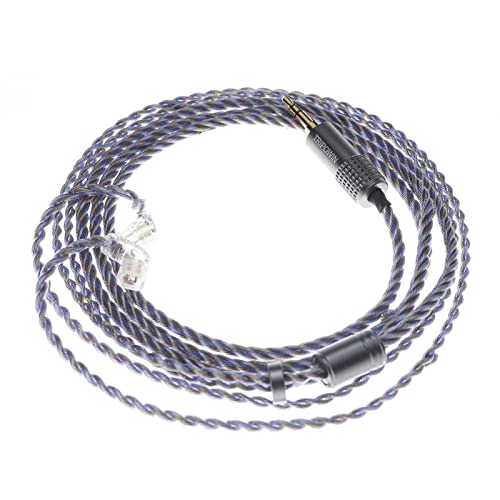Linsoul Tripowin Zoe 4-Core Hybrid Litz IEM Upgrade Replacement IEM Cable | Pure Copper Silver-Plated Copper Gold-Plated, 24AWG In Ear Monitor Wire for Musician Audiophile, 3.5mm, Recessed 2pin - size: Recessed 2pin, style: 3.5mm