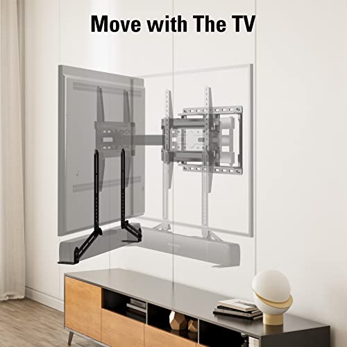 Mounting Dream Soundbar Mount Bracket Fits Most of Soundbars up to 15 Lbs | Sound bar Mount for Mounting Above or Under TV, with Detachable Long Extension Plates, MD5420 - size: Soundbar Mount Up to 15 lbs