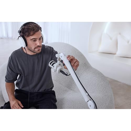 Rode PodMic (White) Cardioid Dynamic Broadcast Microphone with WS14 PodMic Pop Filter - White