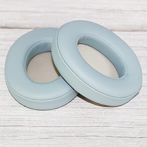 Studio 2/3 Earpads Replacement Ear Pads Cushion Cover Compatible with Studio 2.0 Wired/Wireless & Studio 3.0 B0500 B0501 Over-Ear Headphones (Crystal Blue) | Soft Protein Leather & Memory Foam Earpad Replacement, Ear Cushions Fit Studio3 & Studio2, Replac
