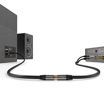 KabelDirekt – RCA Extension Cable – 3ft | Subwoofer/audio cable, RCA male to female, ideal for amplifier/HiFi, analog & digital - size: 3 Feet