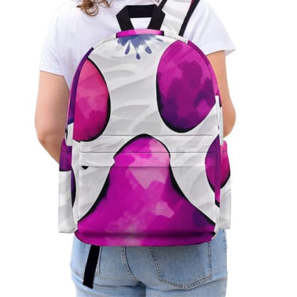 Travel Backpack for Women Men Carry On Backpack Coffee Collection Laptop Bag Lightweight Casual Daypack - color: Colorful Paw