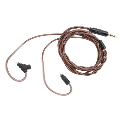 Zopsc Replacement Earphone Cable, 2 Pin 0.78mm Plug Gold Plated Earbuds Wire for IEM Earphones with Detachable Microphone for Music, Gaming