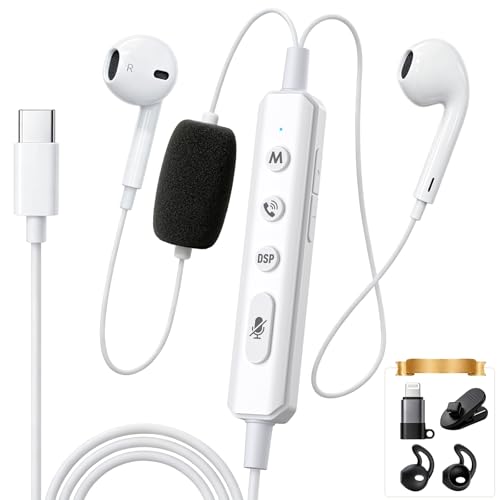 KM08 Live Streaming & Karaoke Headset with Mic, Voice Changer Sound Effects | Built-in Sound Card Voice Changer Effects, In-ear Monitoring Hear Yourself, Plug & Play Ready for TikTok YouTube Podcasting