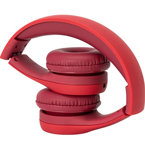 Snug Play+ Kids Headphones with Volume Limiting for Toddlers (Boys/Girls) - Red - color: Red, size: One Size